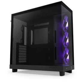 NZXT H6 Flow RGB čierna / ATX / 2x USB-A 3.2 / 1x USB-C 3.2 / 3x120mm / bez zdroja / priehľadná bočnica (CC-H61FB-R1)