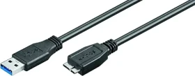 MicroConnect kábel USB3.0 A (M) - microUSB B (M) 2m čierna / 5000Mbit/s (USB3.0AB2MICRO)