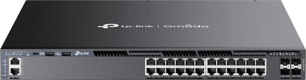 TP-Link Omada SG6428XHP łącza sieciowe Zarządzany L3 Gigabit Ethernet (10/100/1000) Obsługa PoE 1U Čierny