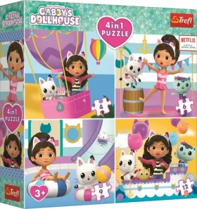 Trefl - Puzzle - Gábinin kúzelný domček 4v1