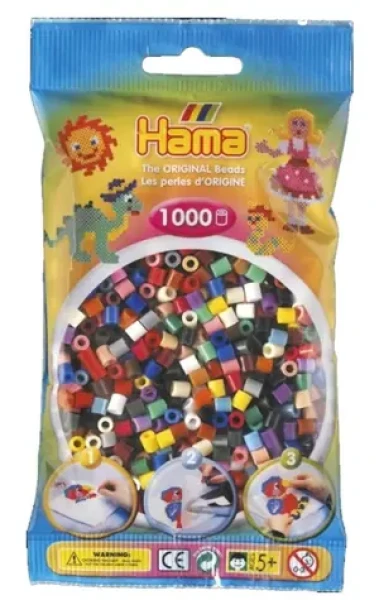 HAMA Zažehľovacie korálky MIDI farebné