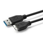 MicroConnect kábel USB3.0 A (M) - microUSB B (M) 1m čierna / 5000Mbit/s (USB3.0AB1MICRO)