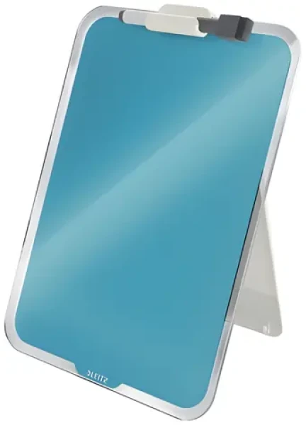 Leitz Cosy Sklenená tabuľka na poznámky pokojná modrá / Stolová tabuľka / A4 / tvrdené sklo (39470061)