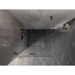 MEXEN/S - Lunar-F Duo sprchovací kút skladacie dvere 70 x 70, transparent, grafit metal 836-070L-070P-95-00