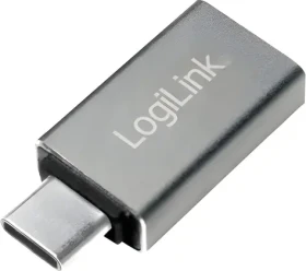 LogiLink AU0042 strieborná / Adaptér / USB-C (M) - USB-A (F) / hliník / 5 Gbit/s (AU0042)