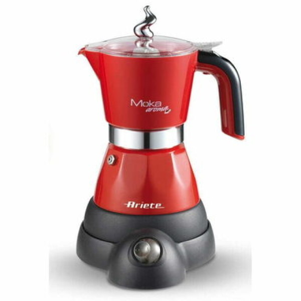 Ariete 1358 Moka Aróma červená / elektrická moka kanvica / 400 W / 2 | 4 šálky (8003705116368)