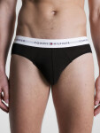 Pánske slipy 5-PACK ESSENTIAL LOGO WAISTBAND BRIEFS UM0UM029050SJ čierna Tommy Hilfiger