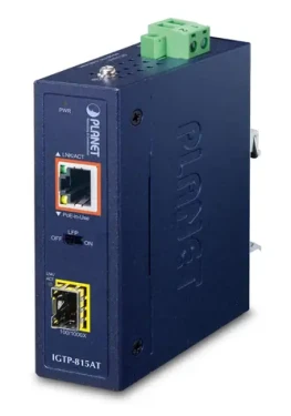 Planet Priemyselný prevádzač médií IP30 / Prevádzač sieťových médií / Kompaktné prevedenie (IGTP-815AT)