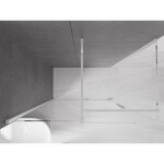 MEXEN/S - Velár sprchovací kút 140 x 80, transparent, chróm 871-140-080-01-01