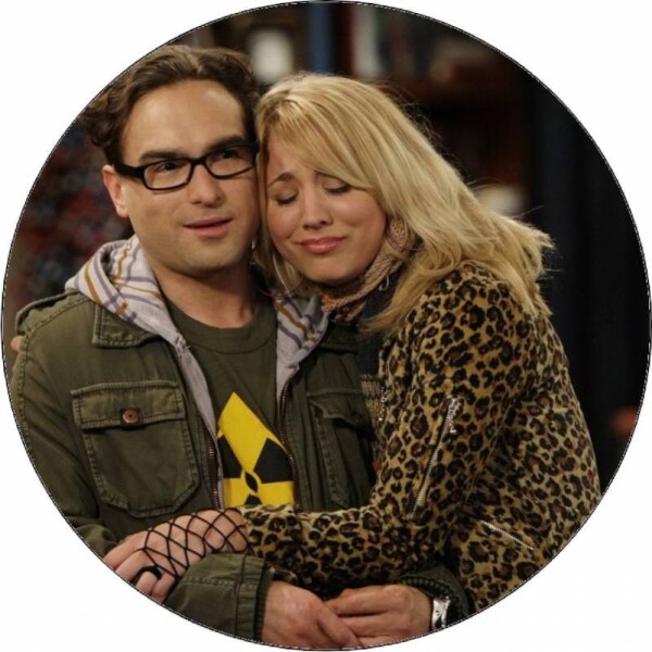 Jedldý papír The Big Bang Theory - Teória veľkého tresku Leo a Penny 19,5 cm - Pictu Hap - Pictu Hap