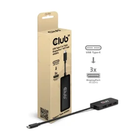 Club3D CSV-1553 čierna / Hub MST / USB-C / 3x DisplayPort / 4K 60Hz (CSV-1553)