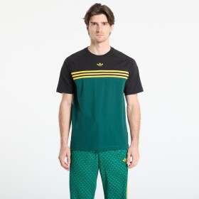 Tričko adidas Chest Stripes T-Shirt Collegiate Green M