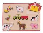 Bigjigs Toys Vkladacie puzzle Farmársky statok