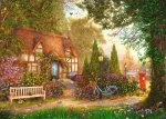 Trefl - Puzzle - Premium PLUS Tea Time: Vidiecke stavenie