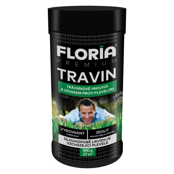 AGRO FLORIA PREMIUM trávnikové hnojivo Travin 0,8 kg