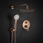 REA - Podomietková sprchová sada Ontario Brush Copper + BOX REA-P5650