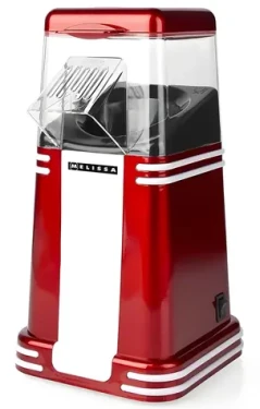 Nedis Popcornovač Melissa bielo-červená / Popcornovač / 1200 W / 60 g / 2-4 min (16310187)