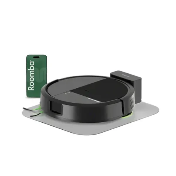 IRobot Roomba Combo 115 + Charge dock čierna / Robotický vysávač / WiFi / vysávanie mopovanie (Y414040)