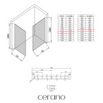 CERANO - Sprchová zástena Walk-in Crystal TL/P - 8 mm - bezvzperový systém - zlatá, transparentné sklo - 120x110x200 CER-8050BD5677