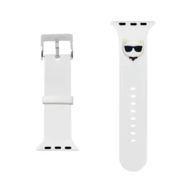 Karl Lagerfeld Choupette Head Remienok pre Apple Watch 38 amp; 40mm biela (3666339033699)