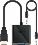 Goobay 68793 adaptér HDMI na VGA čierna (4040849687938)