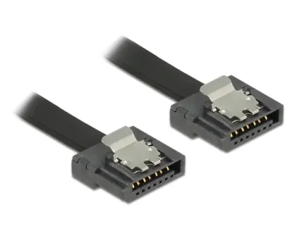 DeLock kábel SATA FLEXI 6 Gb/s 30 cm čierna (83840)