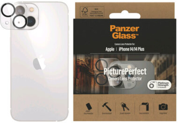 PanzerGlass PicturePerfect Ochranné sklá šošoviek pre Apple iPhone 14/iPhone 14 PLUS (399)