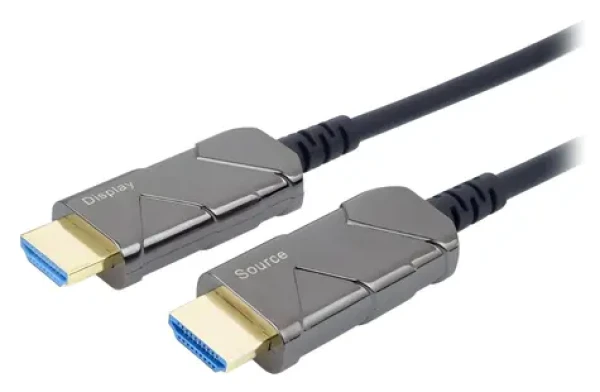 PremiumCord HDMI 2.1 optický fiber 30 m pozlátený / Kábel HDMI / Ultra High Speed / 8K 60Hz / 4K 120Hz (kphdm21x30)