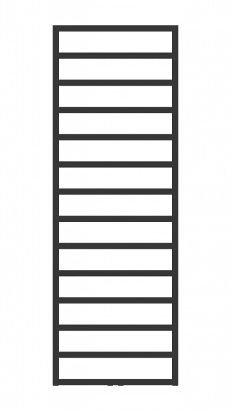 HOPA - Kúpeľňový radiátor PERTH čierna farba - Farba radiátora - Čierna, Rozmer radiátora - 500 × 1720 mm, výkon 640 W, Typ pripojenia - Stredové 50 mm RADPER501731SP