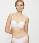 Triumph - Lovely Micro Push-up: Tvarovací komfort s čipkovaným lemovaním Triumph WHITE 75A