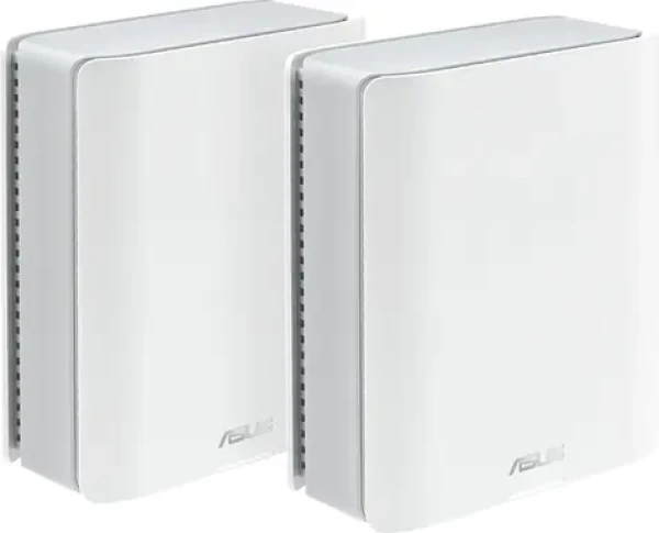 Asus ZenWiFi BT8 biela 2-pack / MESH router Wi-Fi 7 / 2.4 GHz / 5 GHz / 6 GHz / WAN + 3x LAN / USB 3.0 (BT8 (2-pack) W)