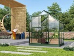 Skleník zo skla Vitavia Venus 3800 čiré sklo 3 mm (zelený)