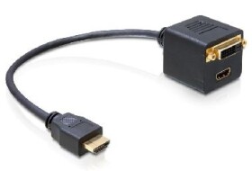 DeLock adaptér HDMI samec HDMI samica + DVI samica / dopredaj (65054)