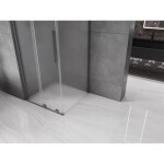 MEXEN/S - Velár sprchovací kút, posuvné dvere 90 x 90, dekor, grafit metal 871-090-090-31-95