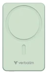 Verbatim Charge 'n' Go Essentials Magnetická bezdrôtová powerbanka 10000mAh zelená / USB-C / MagSafe / 15-20W (32228)