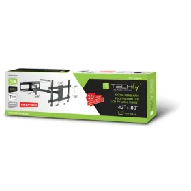Techly ICA-PLB-721 čierna / Nástenný držiak pre TV / 42-80" / VESA 800x400 / nosnosť 70 kg / náklon a otočenie (ICA-PLB-721)