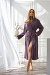 L&L 2558 Celeste dlhý dámsky župan M-2XL ametyst L