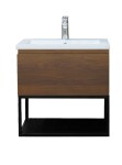 Kúpeľňová skrinka s umývadlom SAT B-Way 59x30x45 cm orech mat BWAY60NUTU BWAY60NUTU