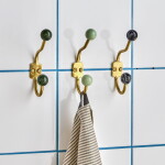 House Doctor Kovový vešiak Ball Black – set 2 ks