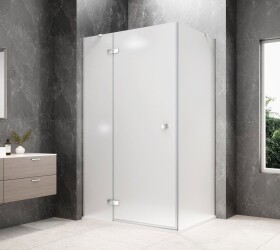 POLYSAN - GLOBE CHROME obdĺžniková sprchová zástena 1200x900, matné sklo, ľavá GB1012-3315MLC