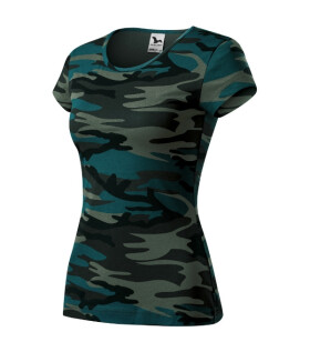 Camo Pure Tričko maskáčové petrol M