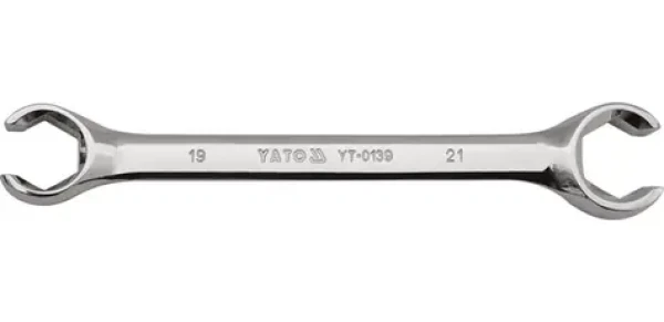 YATO YT-0139 / Kľúč prstencový polootvorený 19x21 mm / 230 mm (YT-0139)