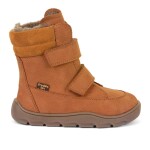 Detské zimné barefoot topánky ZERU TEX WINTER Cognac, Froddo, G3160240-2, hnedá - 24