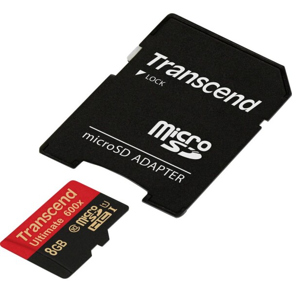 Transcend Ultimate (600x) pamäťová karta micro SDHC 8 GB Class 10, UHS-I vr. SD adaptéru; TS8GUSDHC10U1