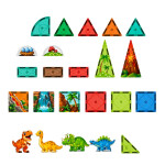 Mamido Magnetická stavebnica Dinosaury 43 dielikov