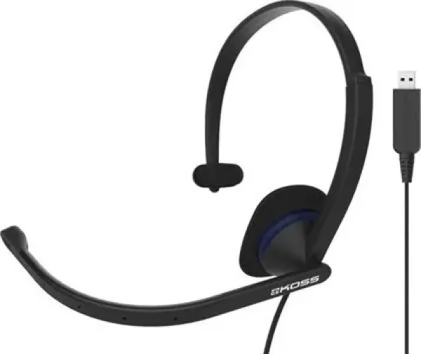 Koss CS195 USB čierna / Slúchadlá s mikrofónom / 2.4m / USB / bez kódu / dopredaj (CS195 USB)
