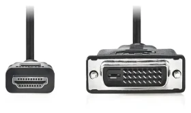 Nedis / Kábel HDMI - DVI-D 24+1pin / čierny / 2 m / bulk (CCGL34800BK20)