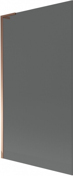 MEXEN/S - Next L vaňová zástena FIX 100 x 150, grafit, ružové zlato 895-100-000-03-40-60