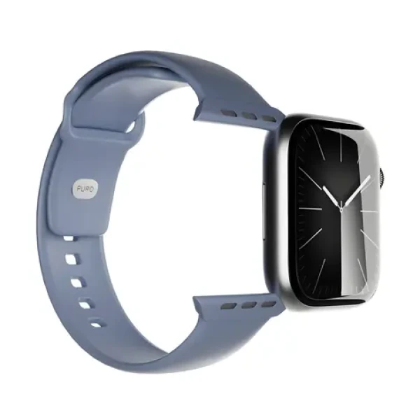 Puro Icon modrá / Silikónový remienok / pre Apple Watch 44/45/46/49 mm