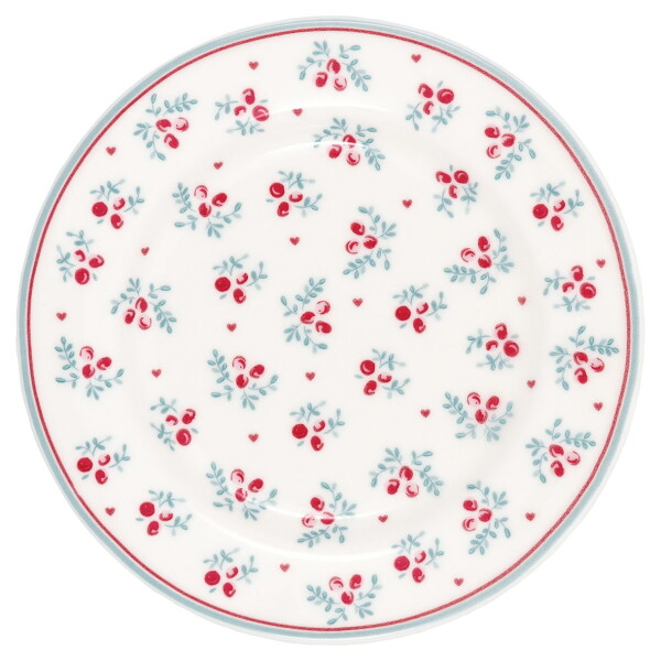 GREEN GATE Porcelánový tanierik Belia White 15 cm